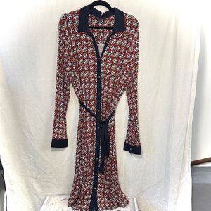 Tommy Hilfiger Preppy Geometric Belted Shirt Dress – Size 2X – NWOT